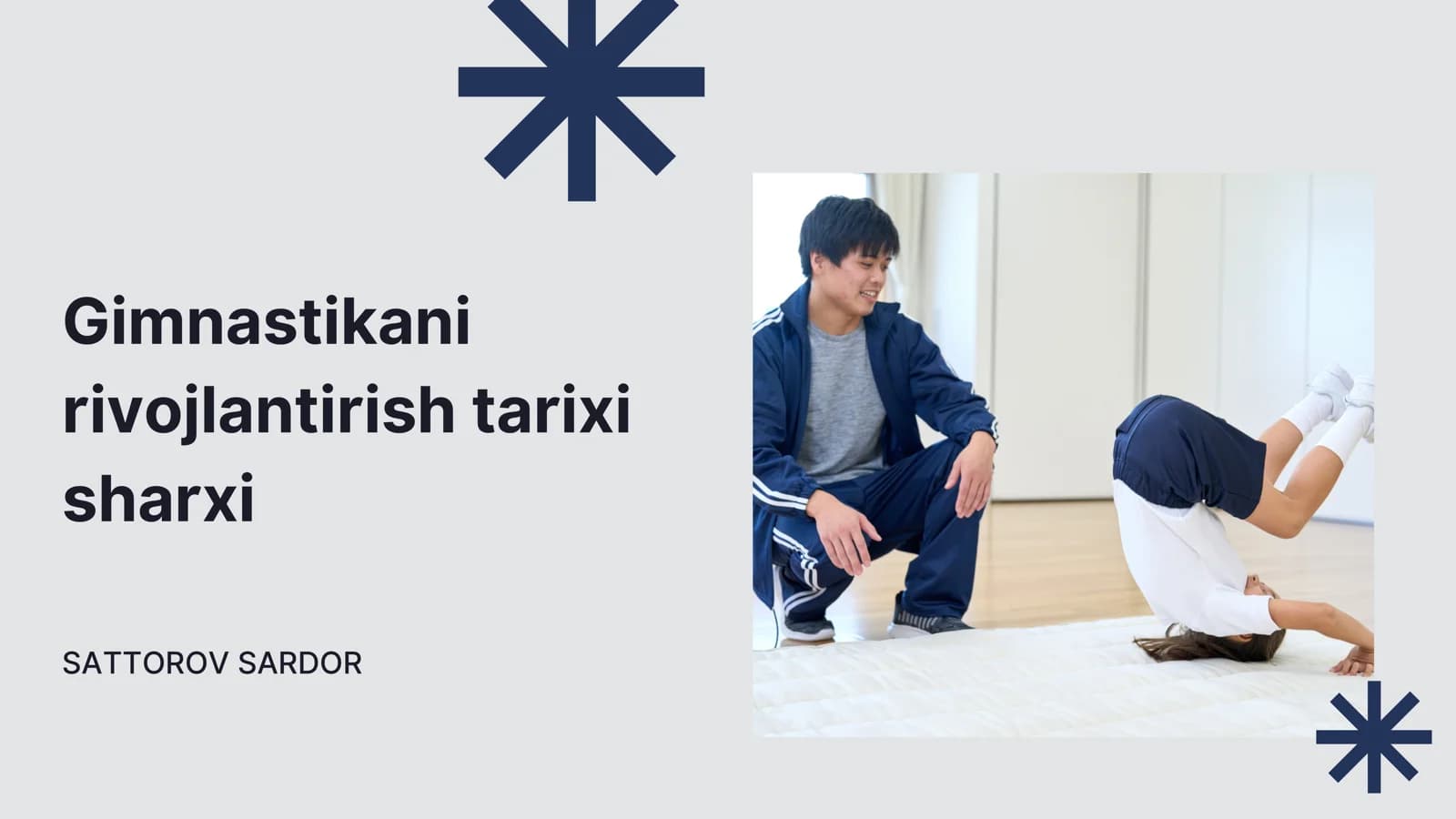 Gimnastikani rivojlantirish tarixi