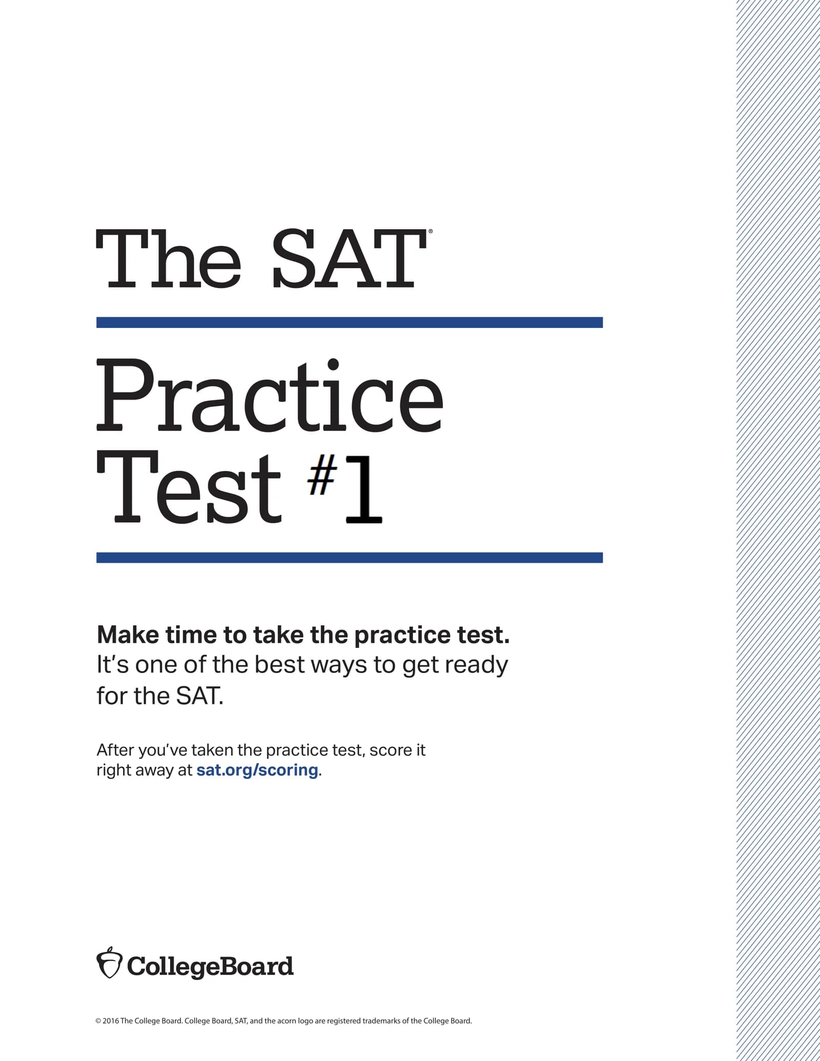🚀📘 THE SAT PRACTICE TEST #1 📘🚀 ⚡ READING • WRITING • MATH ⚡ OFFICIAL-STYLE SAT PRACTICE PDF  ━━━━━━━━━━━━━━━━━━
