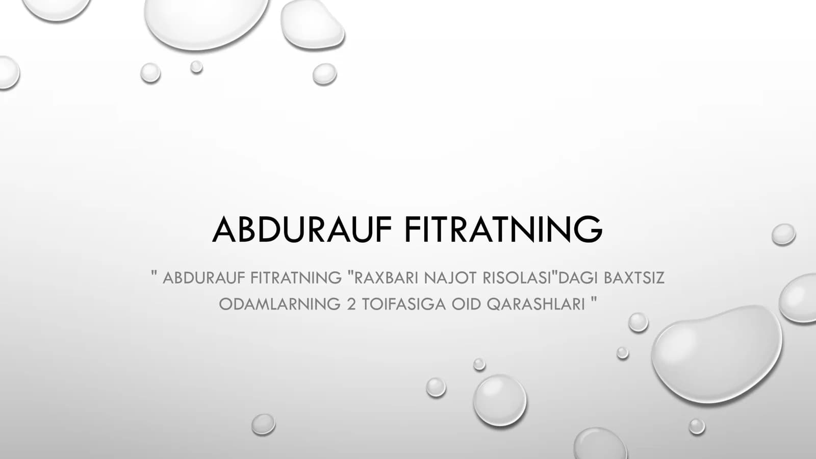 ABDURAUF FITRATNING "RAXBARI NAJOT RISOLASI"