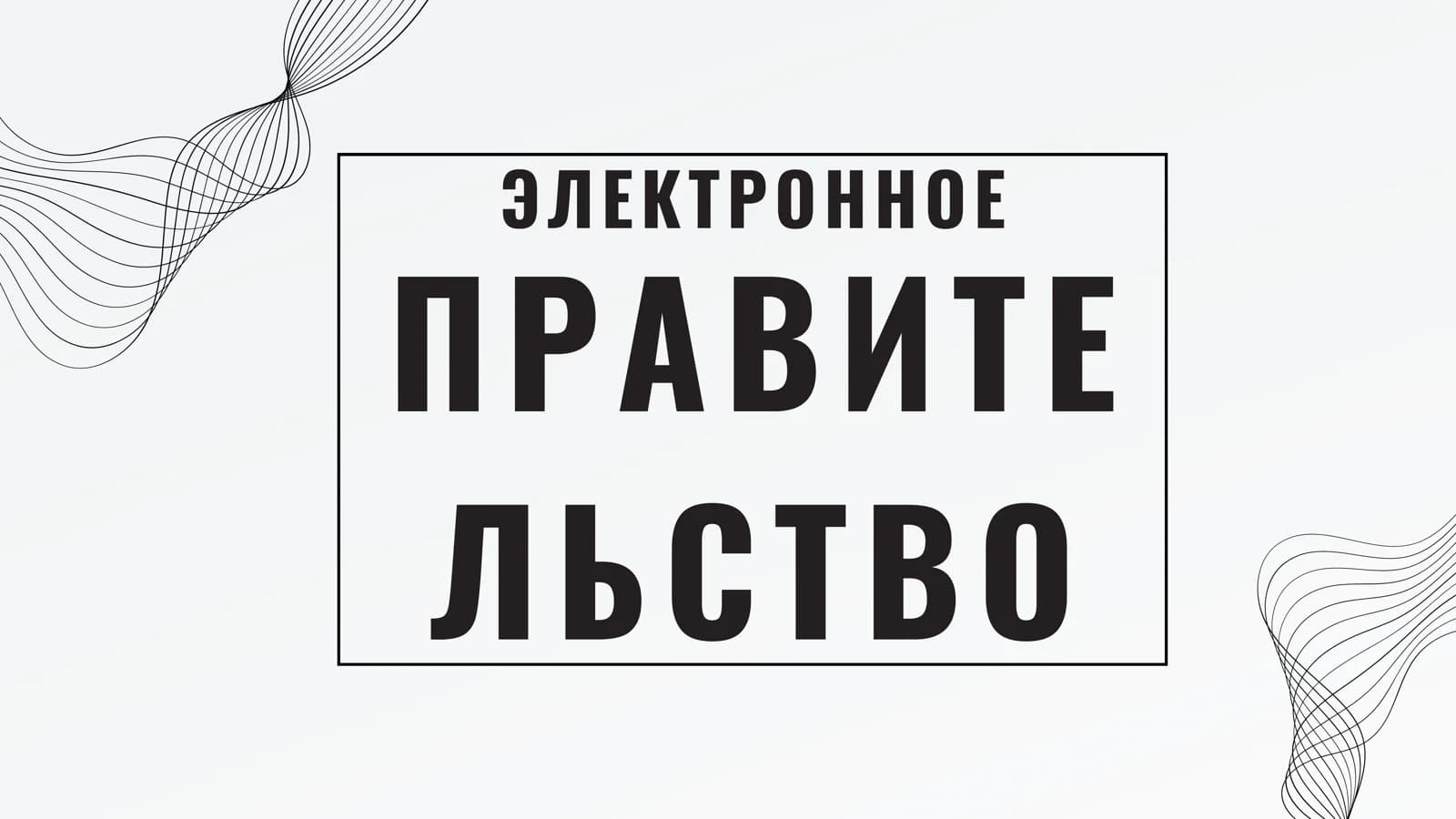 ЭЛЕКТРОННОЕ ПРАВИТЕЛЬСТВО