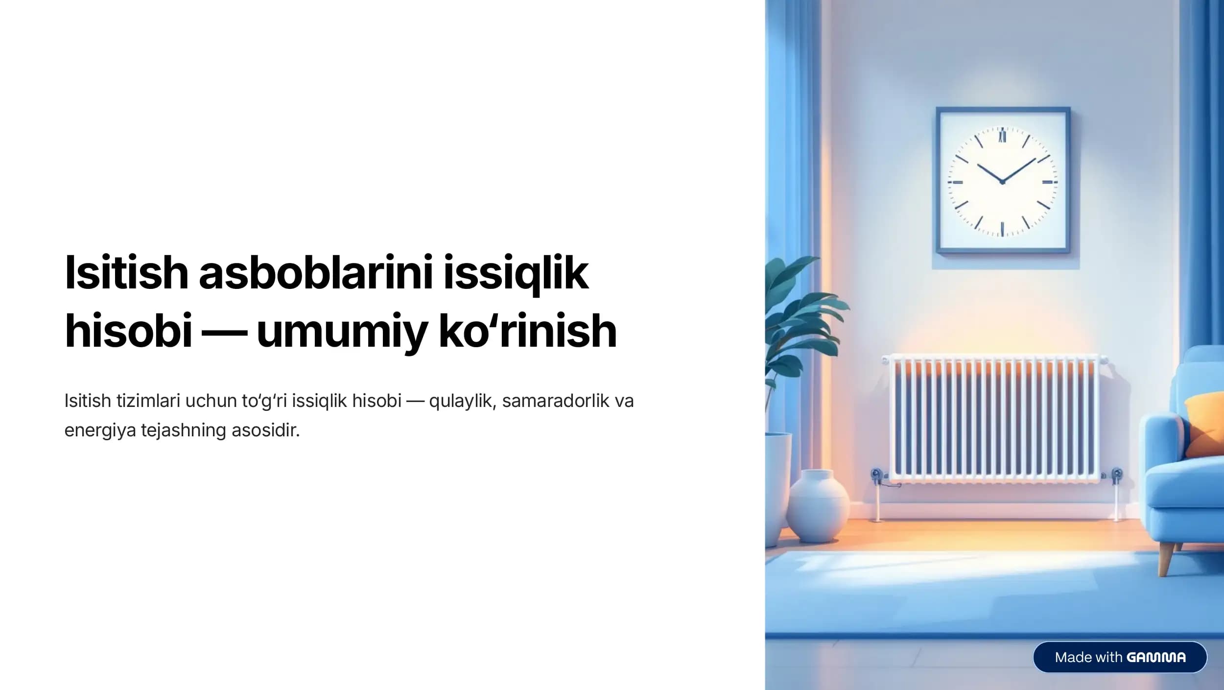 isitish asboblari hisobi sarfini aniqlash