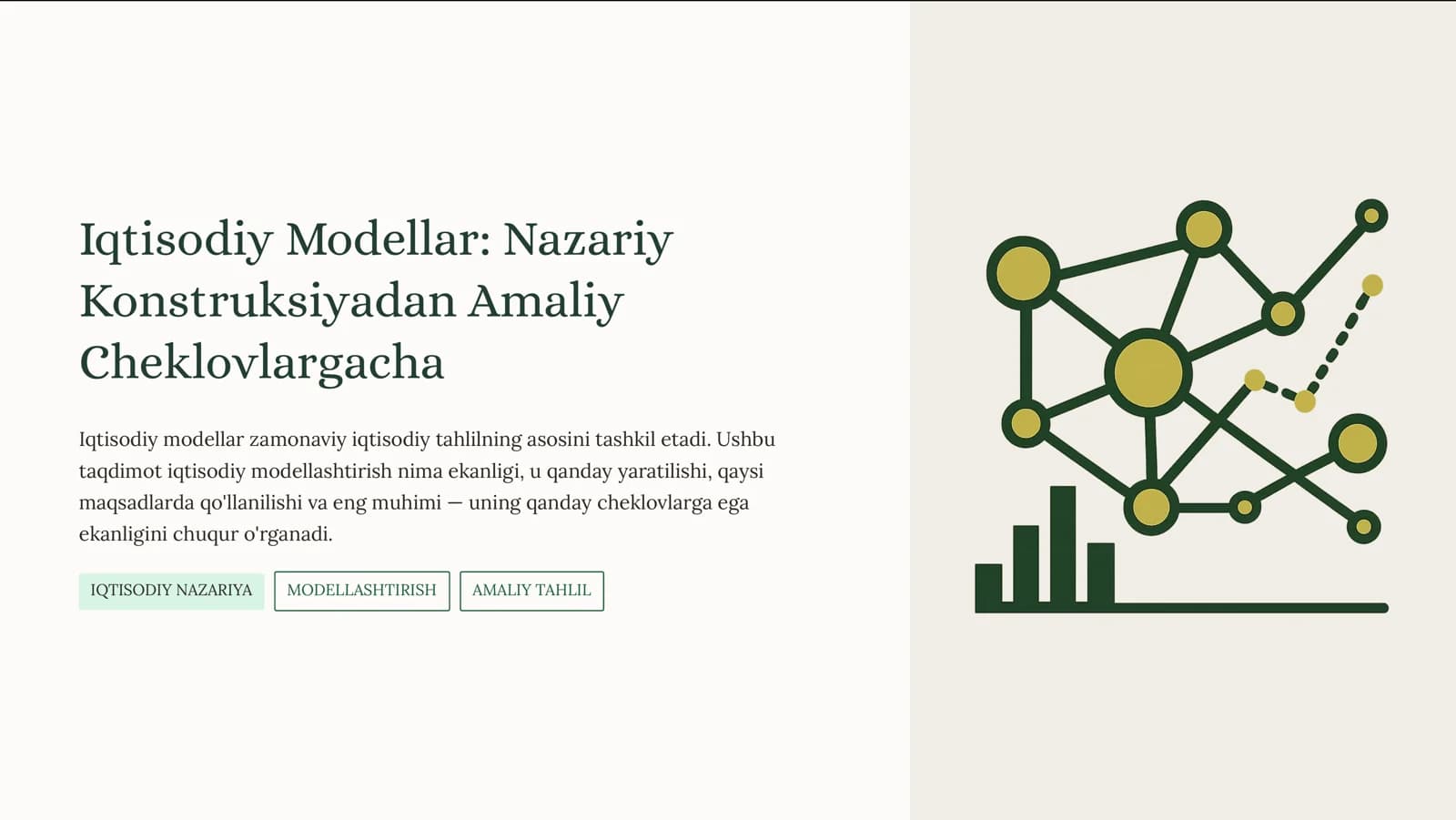 Iqtisodiy Modellar: Nazariy