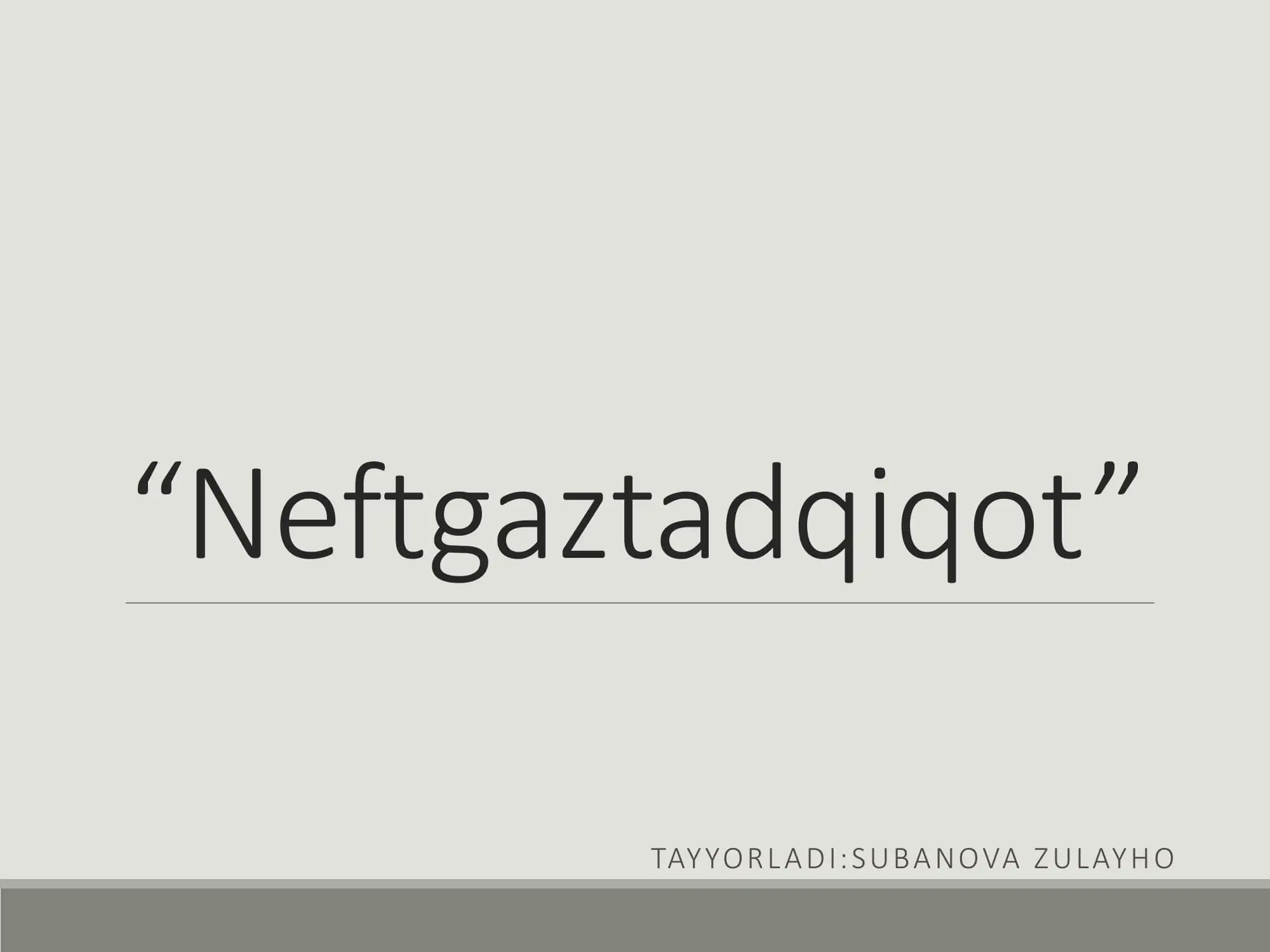 Neftgaztadqiqot