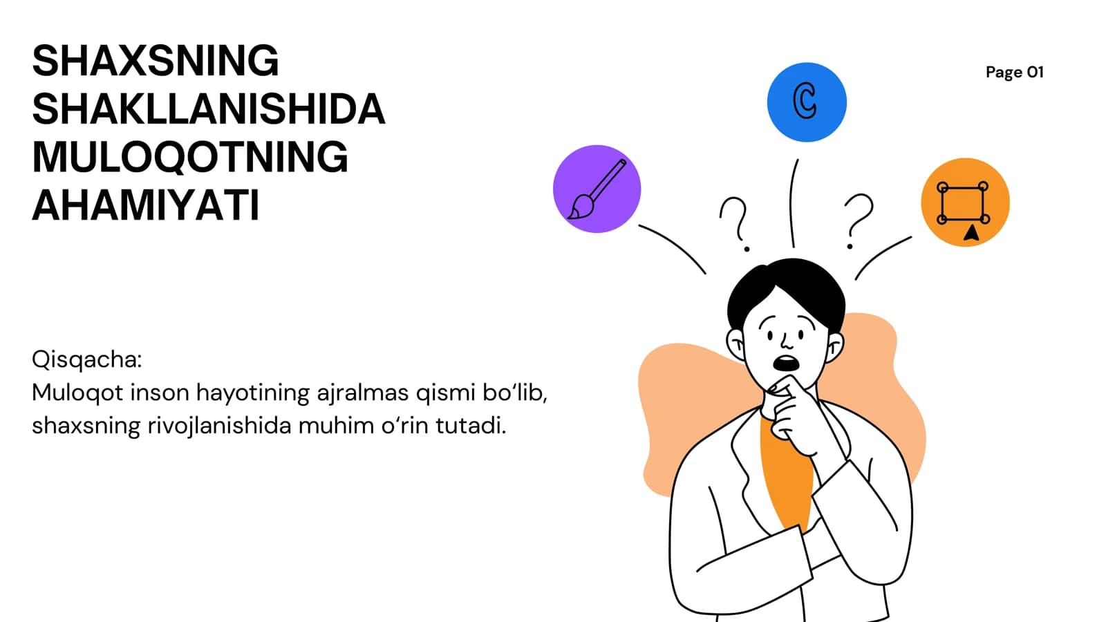 Shaxsning shakilanishida muloqotning ahamiyati