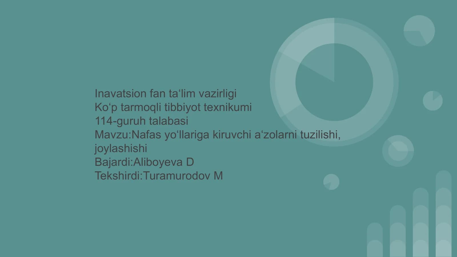 Nafas yo‘llariga kiruvchi a‘zolarni tuzilishi, joylashishi