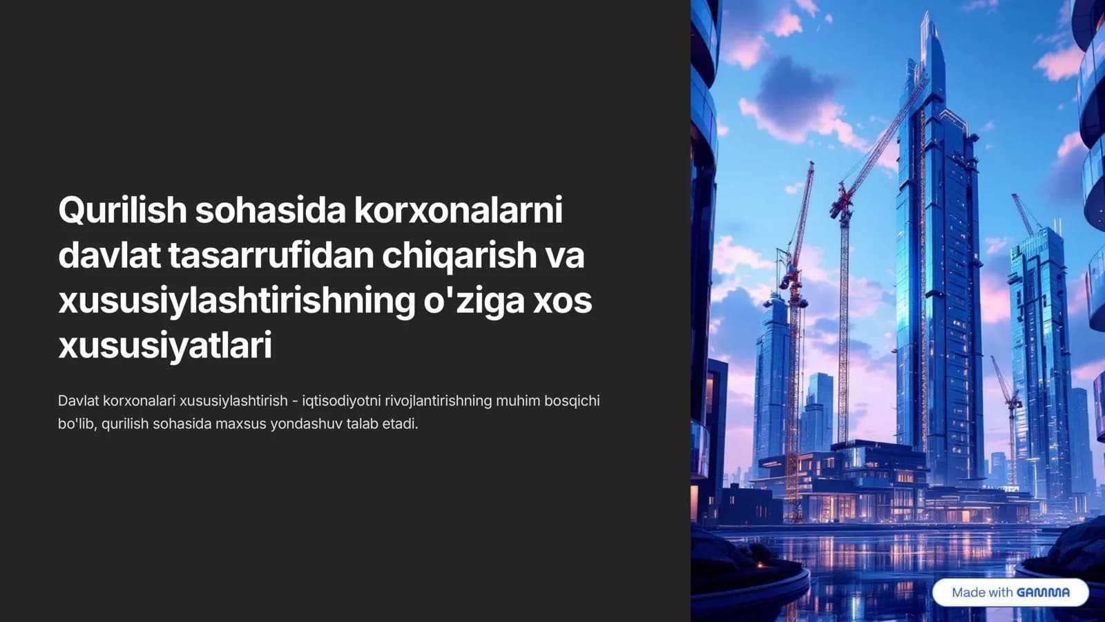 Xususiylashtirishning umumiy nazariy asoslari va maqsadlari