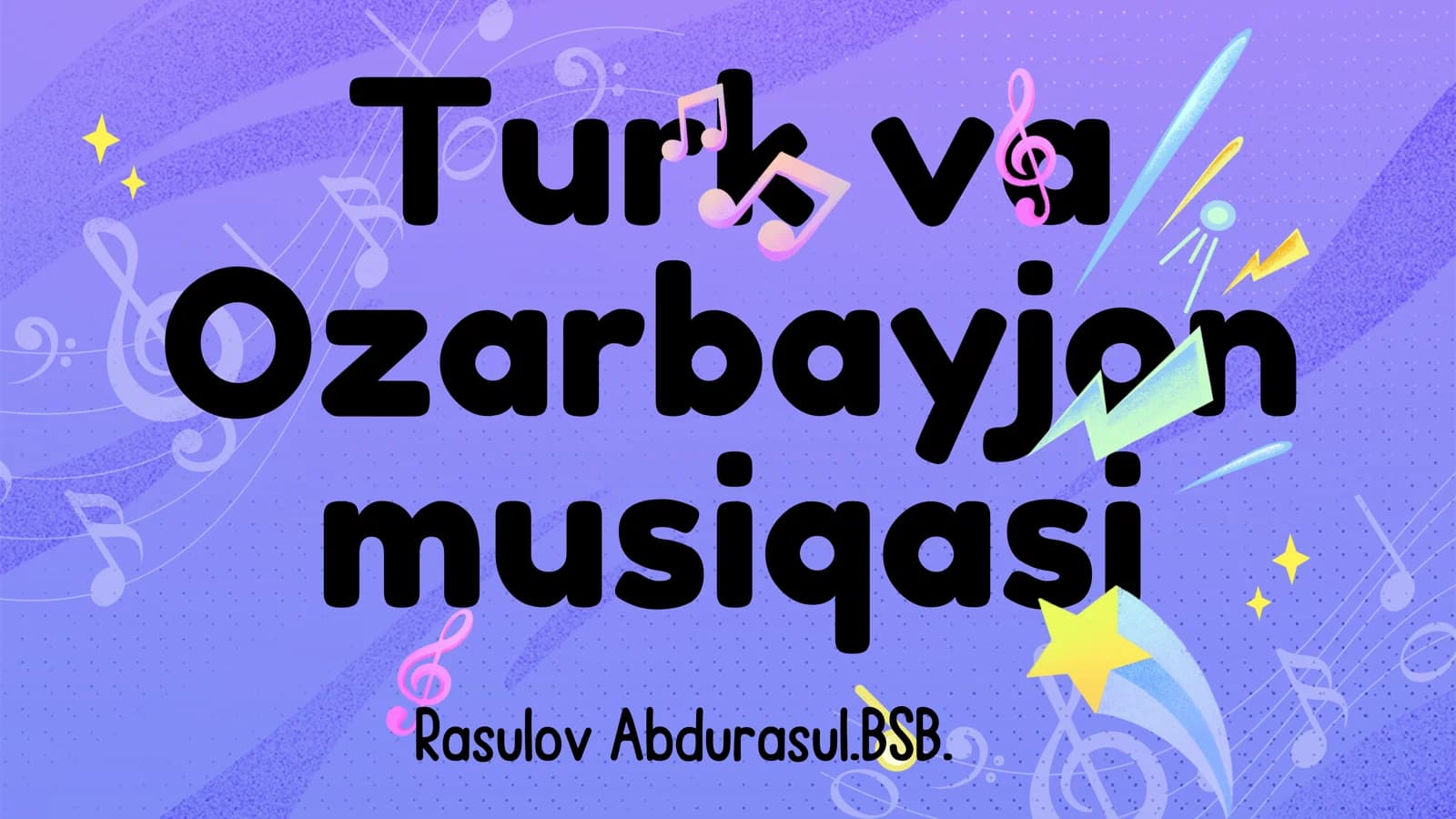 Turk va Ozorbayjon musiqasi