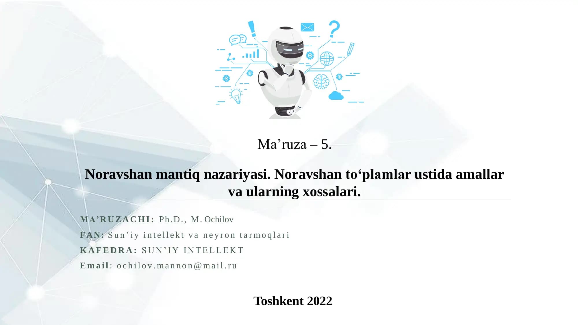 Noravshan mantiq nazariyasi