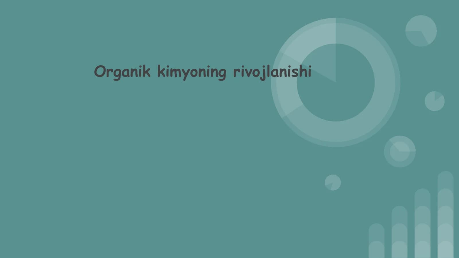 Organik kimyoning rivojlanishi