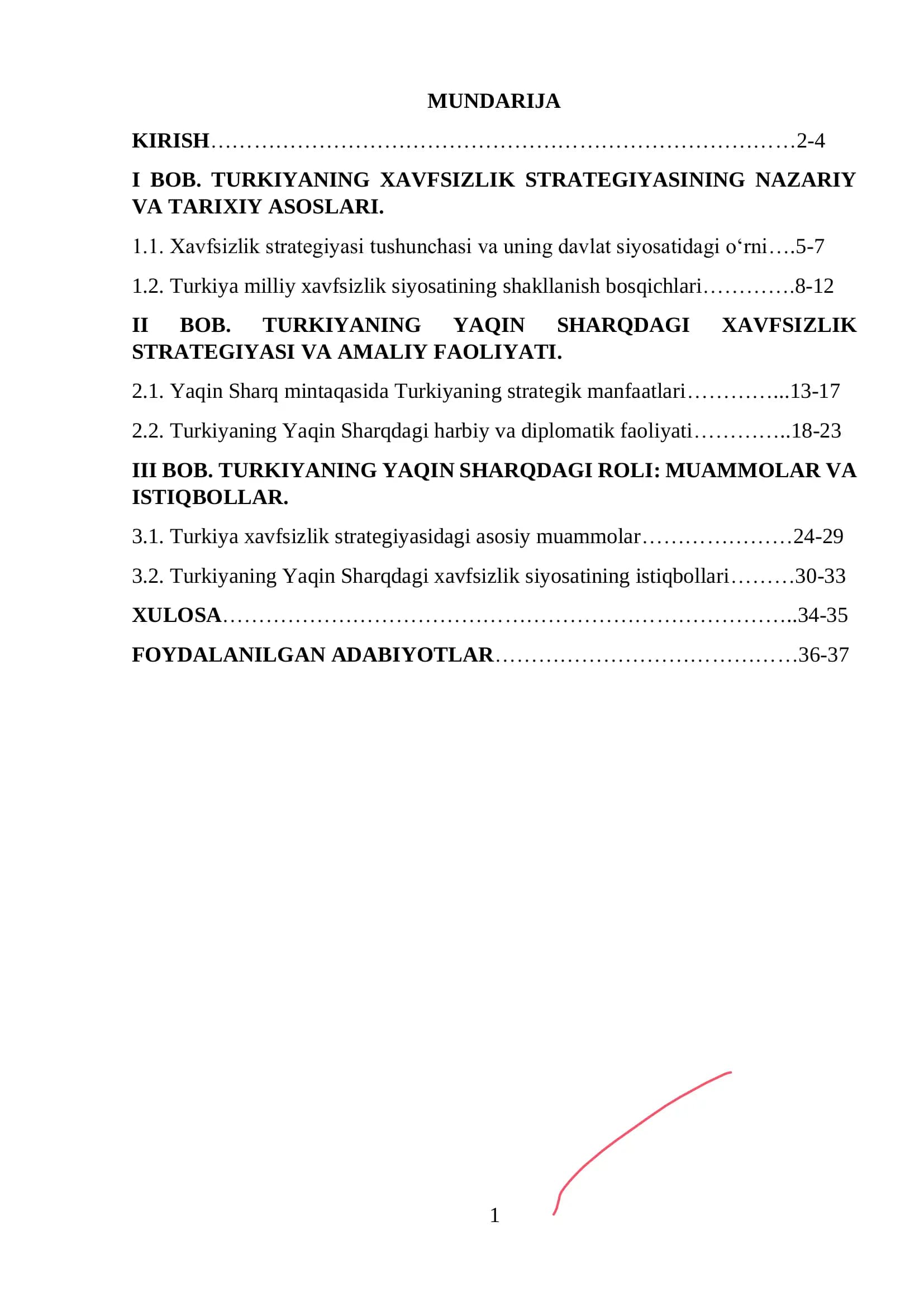 Turkiya xavfsizlik strategiyasi
