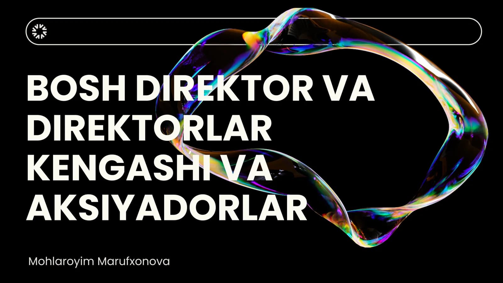 DIREKTORLAR KENGASHINING ROLI
