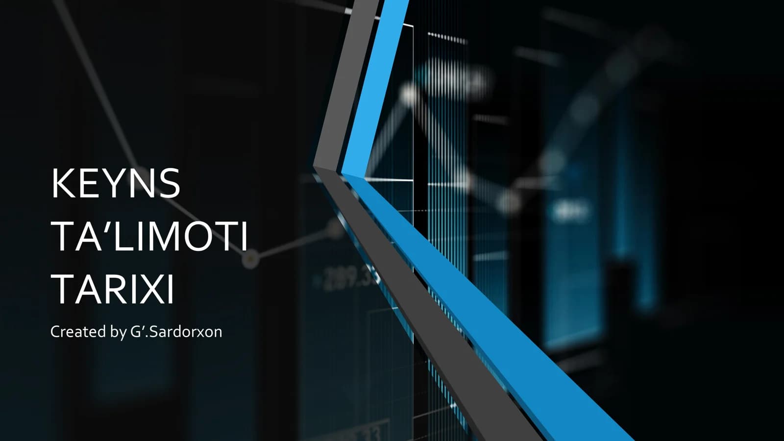 KEYNS TA’LIMOTI TARIXI