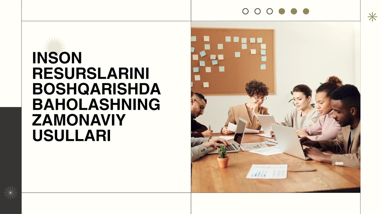 INSON RESURSLARINI BOSHQARISHDA BAHOLASHNING ZAMONAVIY USULLARI
