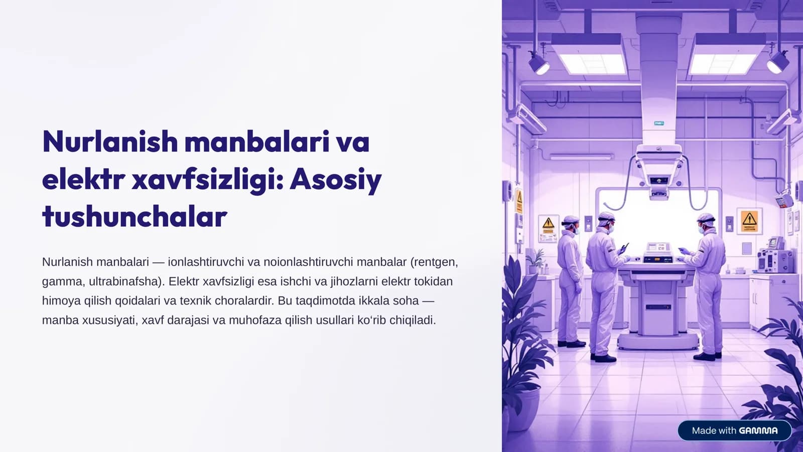 Nurlanish manbalari va elektr xavfsizligi: Asosiy tushunchalar