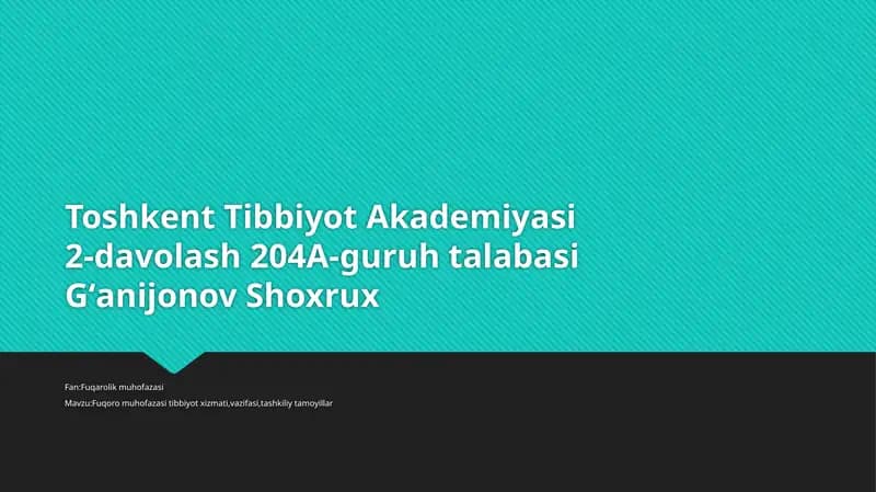 Fuqarolik Muhofazasi Tibbiyot Xizmati