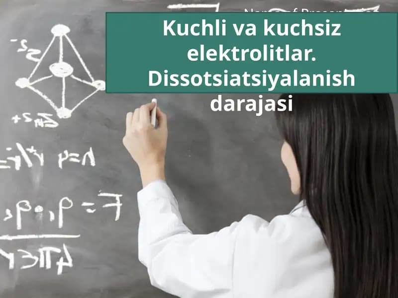 Kuchlivakuchsizelektrolitlar