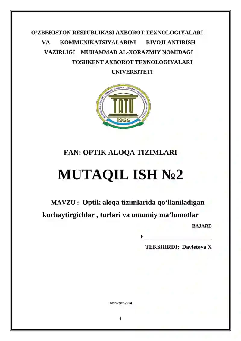 Optik aloqa tizimlari