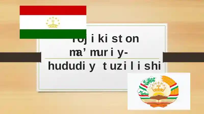 Tojikistonmaʼmuriy-hududiy tuzilishi