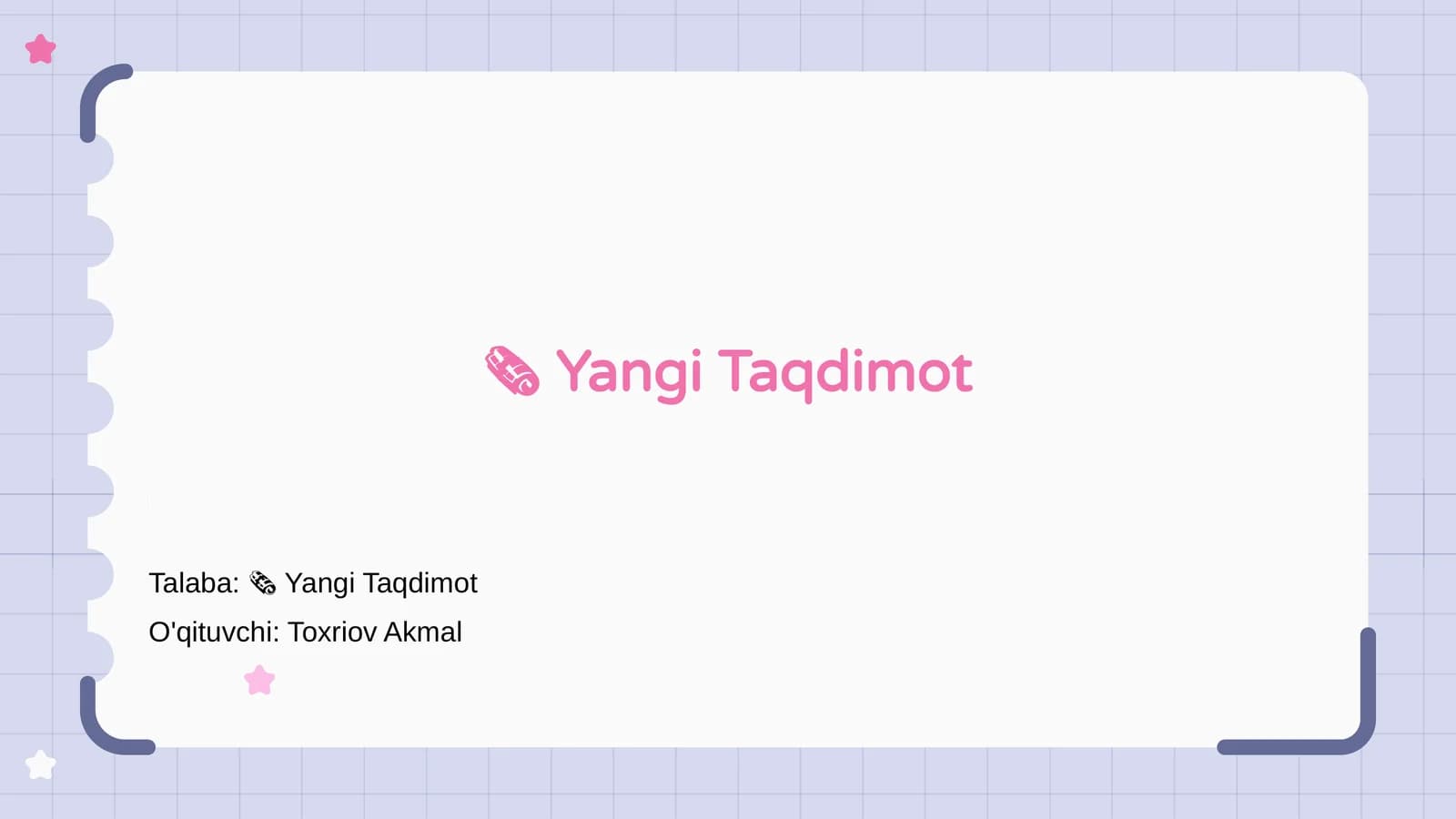 Yangi Taqdimot
