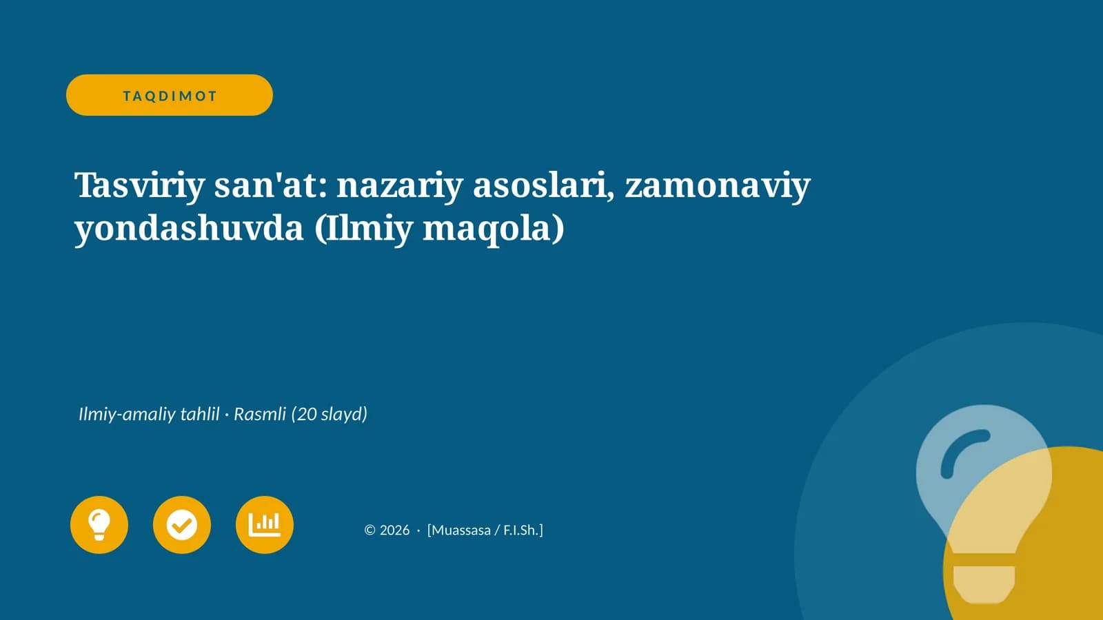 Tasviriy san'at: nazariy asoslari, zamonaviy yondashuvda (Ilmiy maqola)