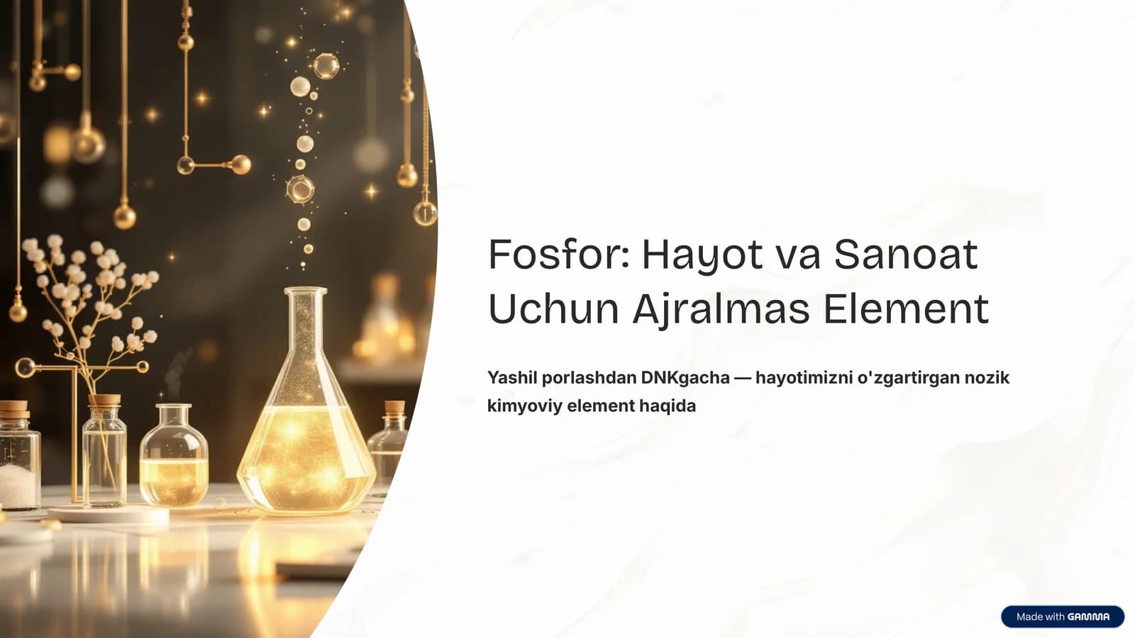 Kimyo fani fosfor mavzusida taqtimot