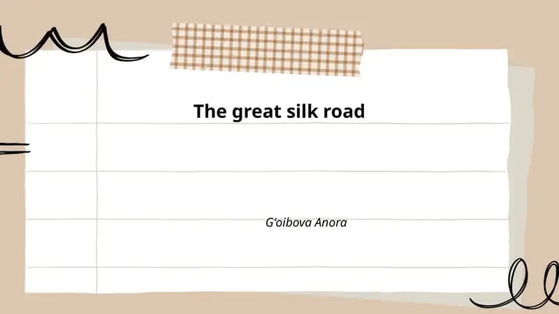 The great silk road