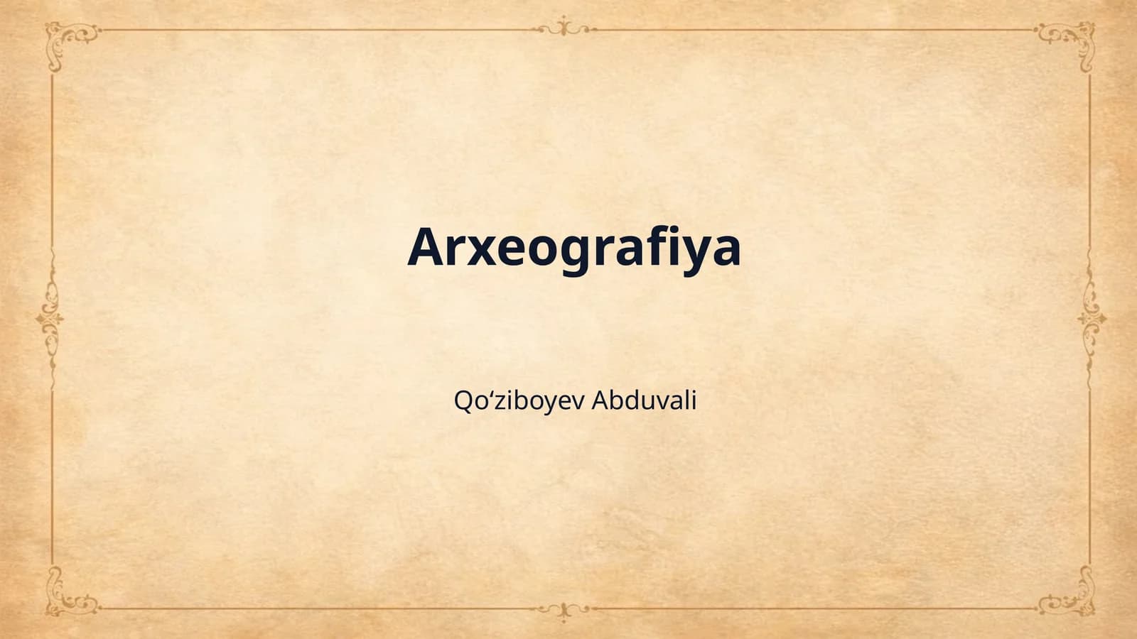 Arxeografiya