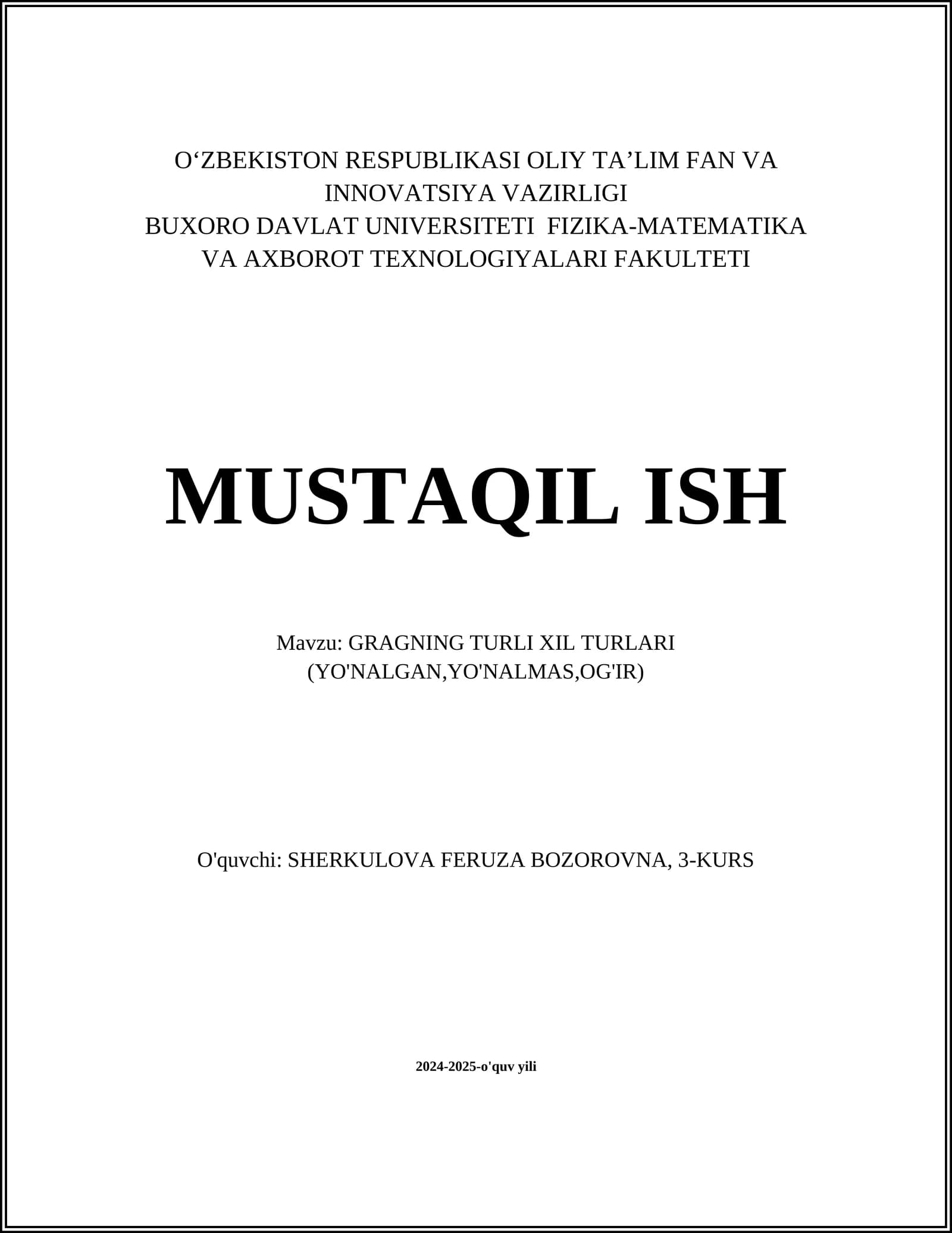 Yo'nalgan graf asoslari