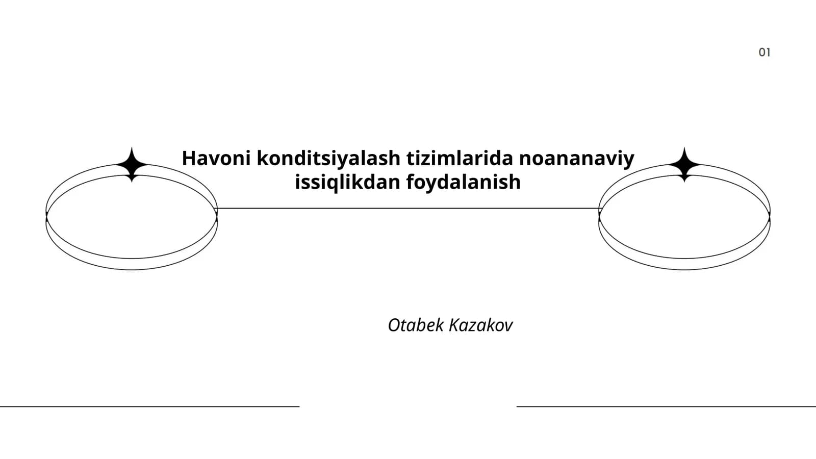 Havoni konditsiyalash tizimlarida noananaviy issiqlikdan foydalanish