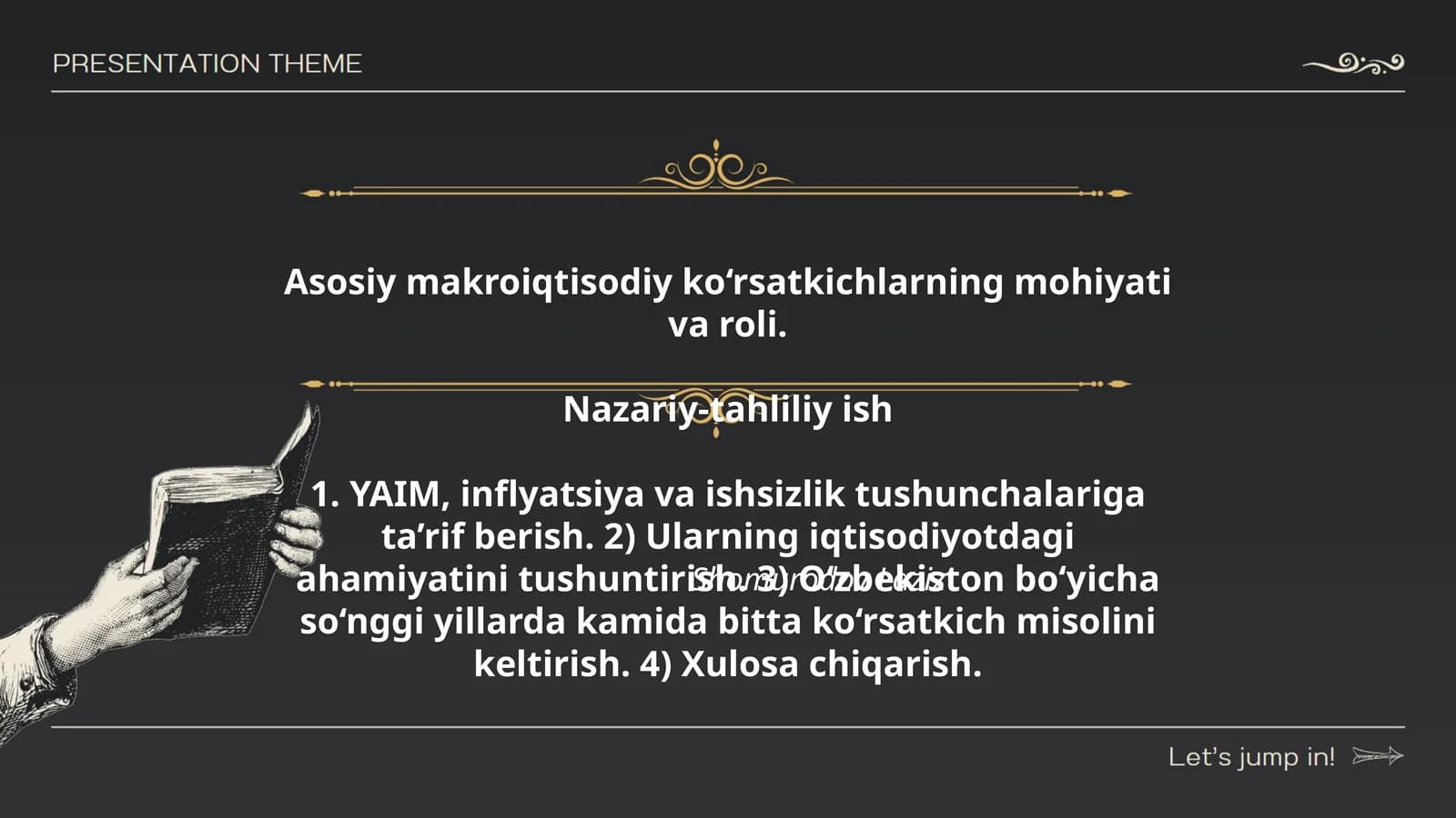 Asosiy makroiqtisodiy ko‘rsatkichlarning mohiyati va roli