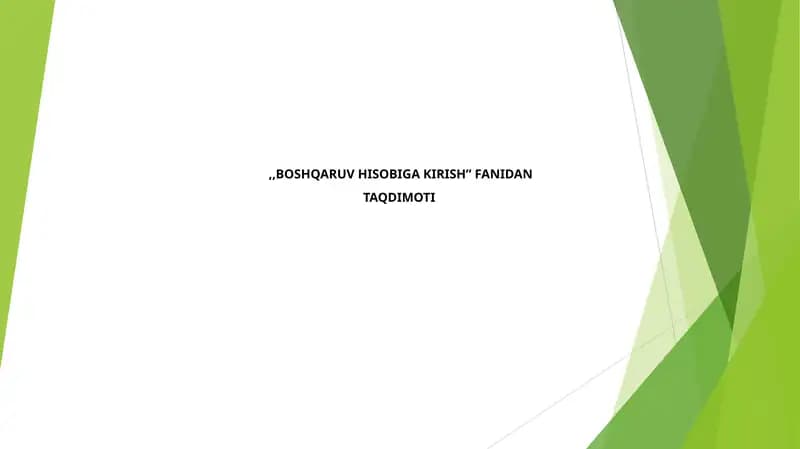 BYUDJETLASHTIRISH VA UNING KORXONA FAOLIYATINI REJALASHTIRISHDA TUTGAN O`RNI