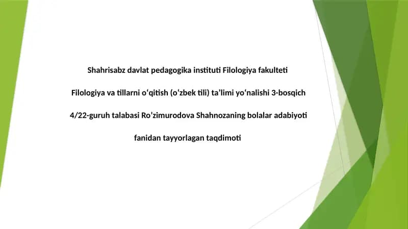 Xudoyberdi To’xtaboyevning “Mungliko’zlar“ qissasida jinoyatchilik ko’chasiga kirib qolgannlar obrazini