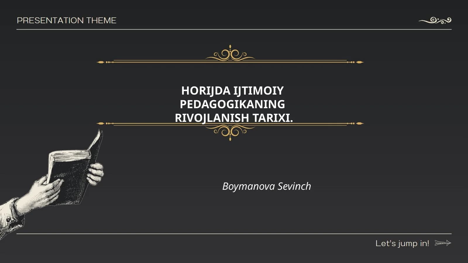 Horijda Ijtimoiy Pedagogikaning Rivojlanish Tarixi