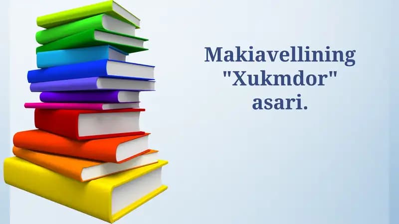 Makiavellining "Xukmdor" asari