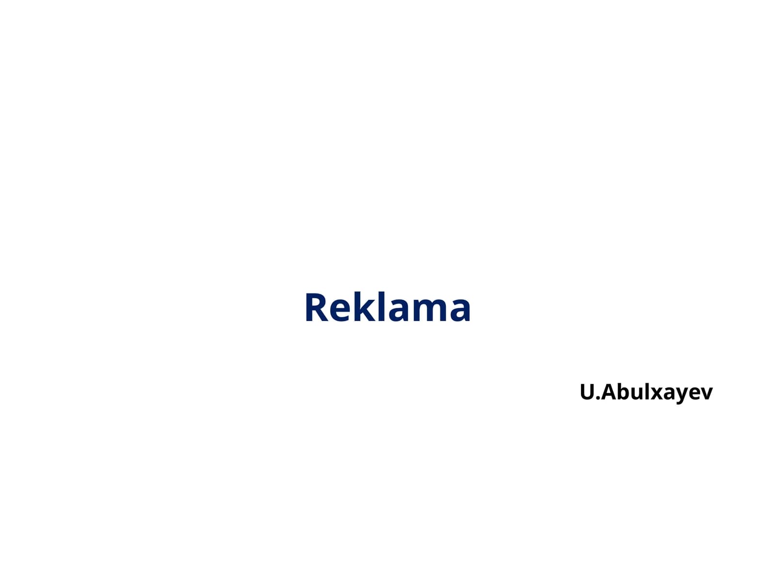 Reklama