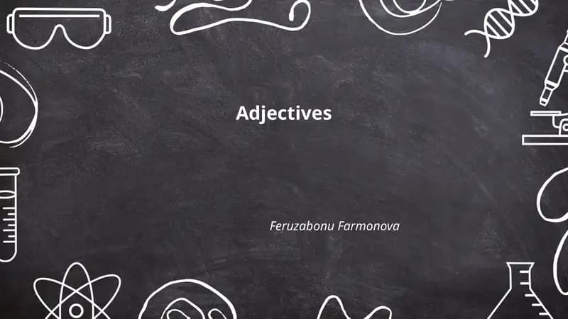 Adjectives