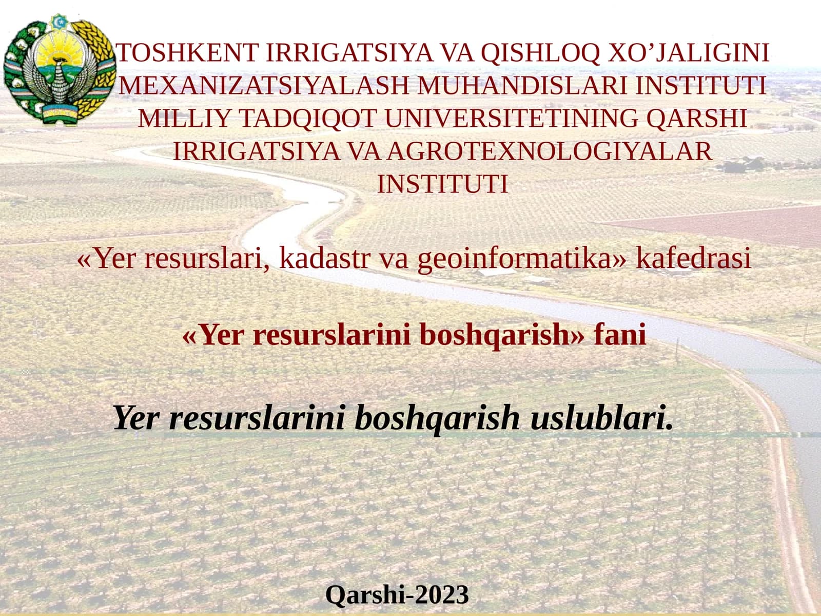 Yerresurslariniboshqarishuslublari