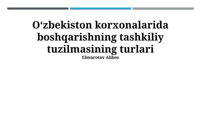 Funktsional boshqaruv tuzilmasi