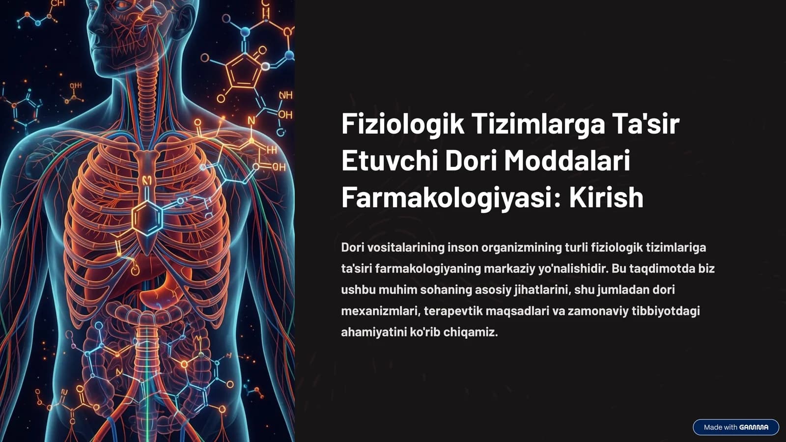 Nerv Tizimiga Ta'sir Etuvchi Dorilar: Narkotik Analgetiklar va Ularning Mexanizmlari
