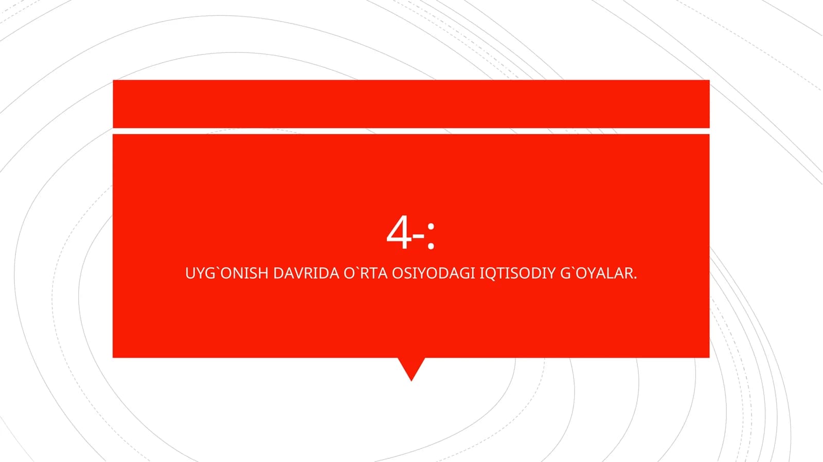 UYG`ONISH DАVRIDА O`RTА OSIYODАGI IQTISODIY G`OYАLАR