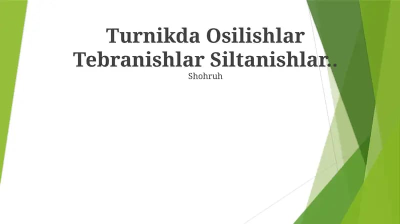 Osilishlar Tebranishlar Siltanishlar