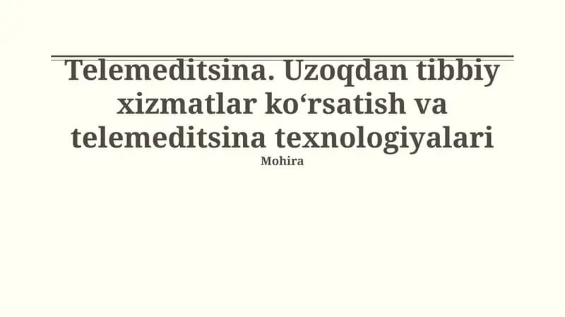 Telemeditsina