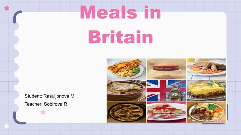 British Meals