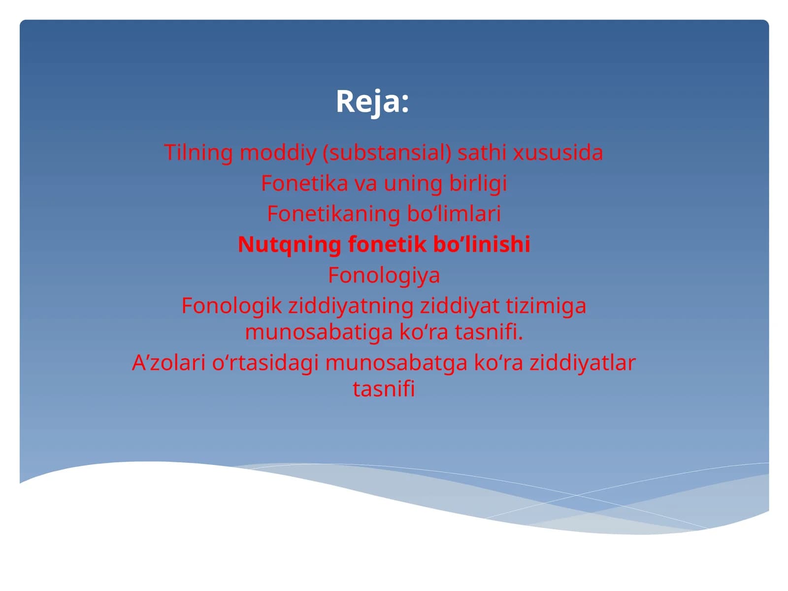 Fonetika va fonologiya