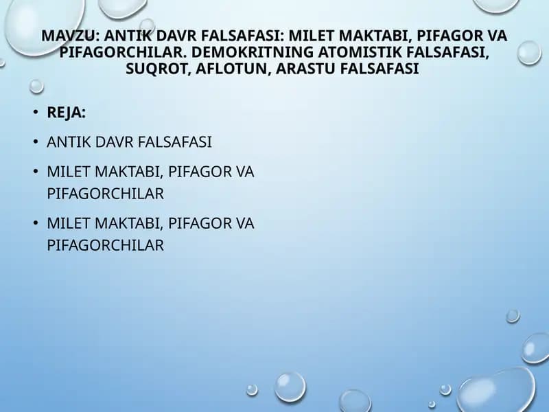 Antik davr falsafasi