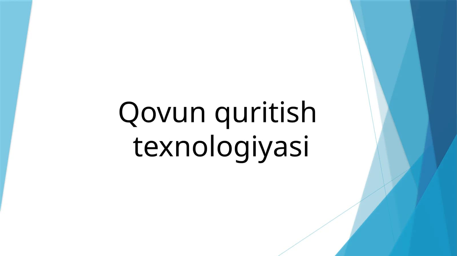 Qovun quritish texnologiyasi