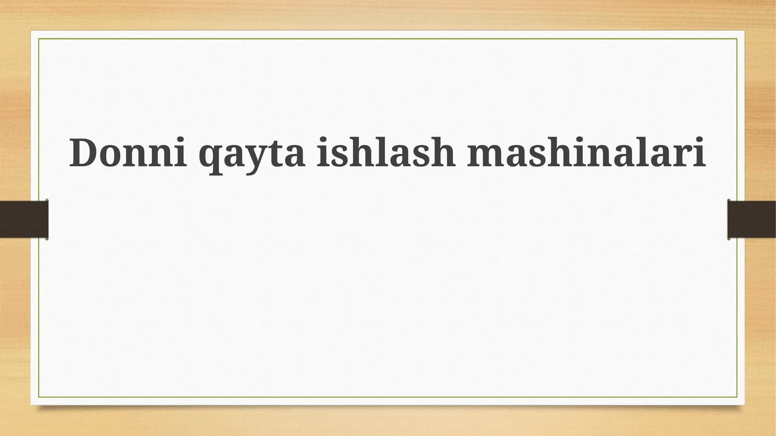 Donniqaytaishlashmashinalari