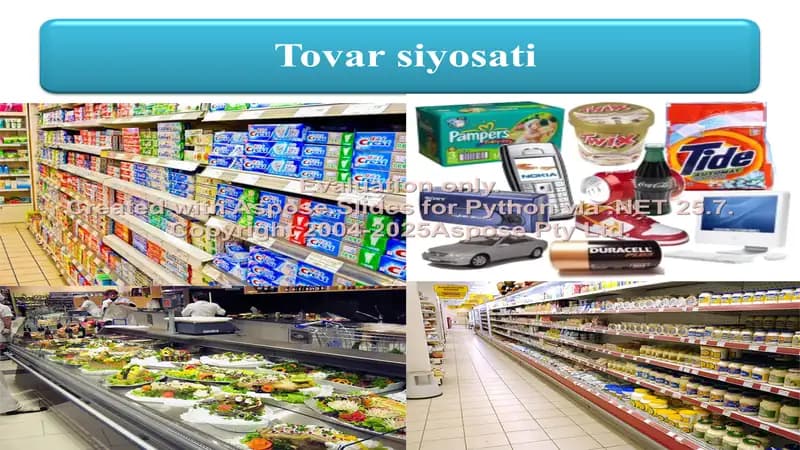 Boylik va Tovar