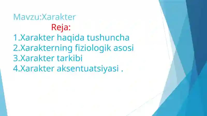 Xarakter
