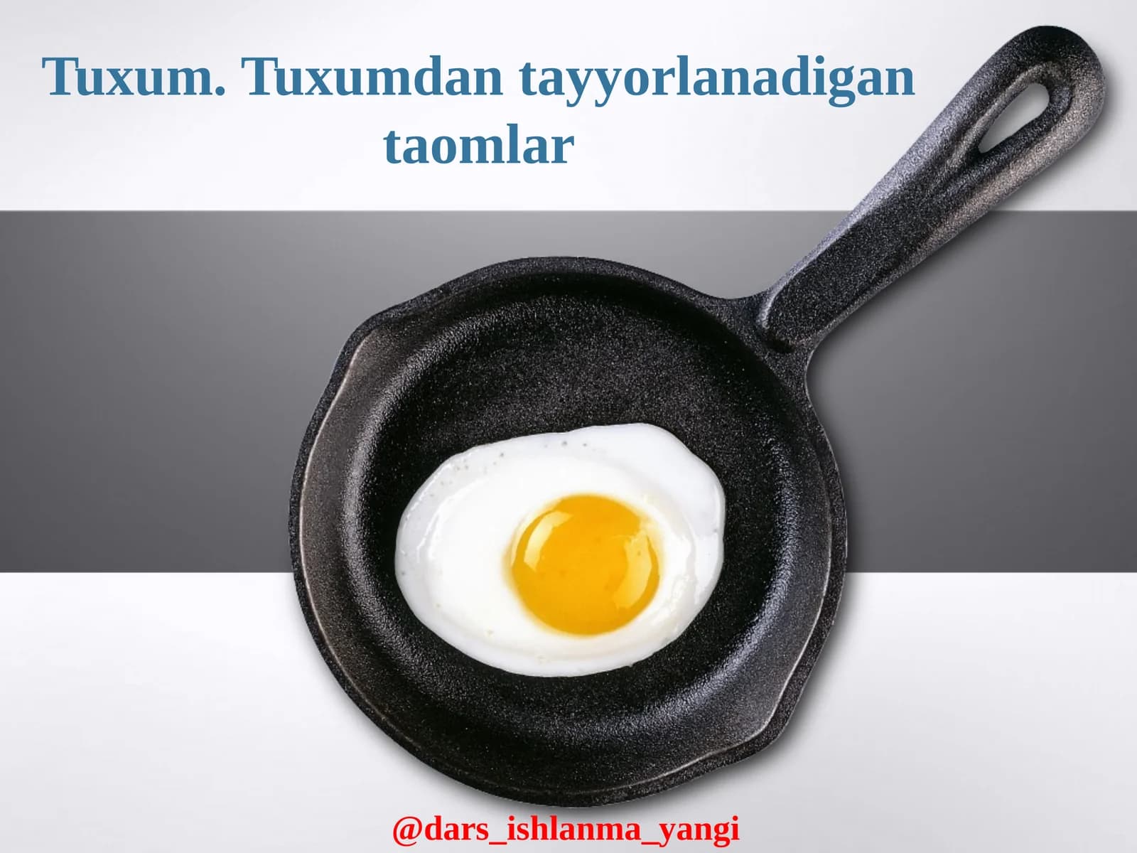 Tuxumdan Taomlar Tayyorlanadi